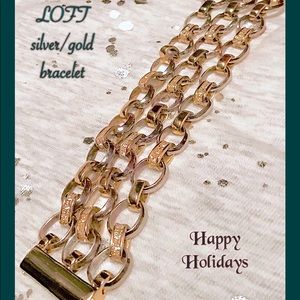 Loft bracelet- silver/gold